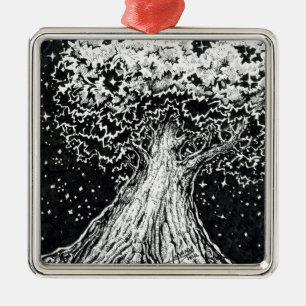 Oktober 2018 Tag 8 - Starry Tree Ornament Aus Metall