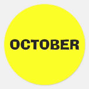 Oktober Ad Lib Yellow Sticker von Janz