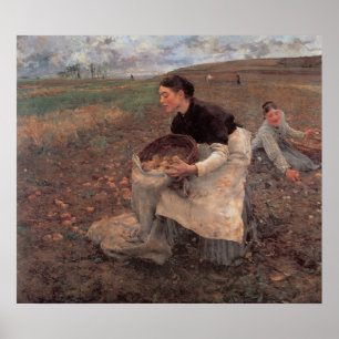 Oktober-Ansammlungs-Kartoffeln Poster