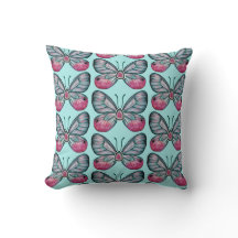 Oktober Aquamarin Glasswing Butterfly Design