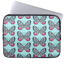 Oktober Aquamarin Glasswing Butterfly Design