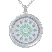 Oktober Birthstone Opal Mandala Necklace
