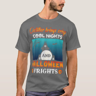 Oktober bringt knackige Coole Nacht und Halloween T-Shirt