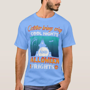 Oktober bringt knackige Coole Nacht und Halloween T-Shirt