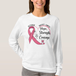 Oktober Brustkrebs-Bewusstsein T-Shirt