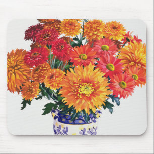 Oktober-Chrysanthemen Mousepad