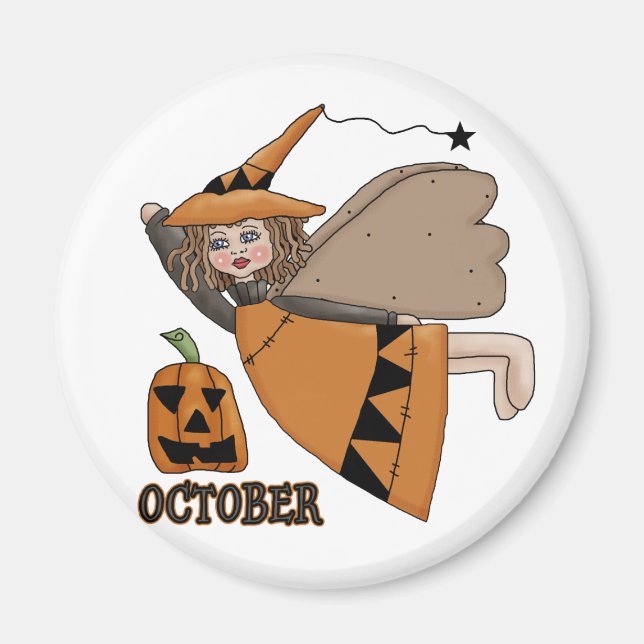 Oktober Fairy Magnet (Vorne)