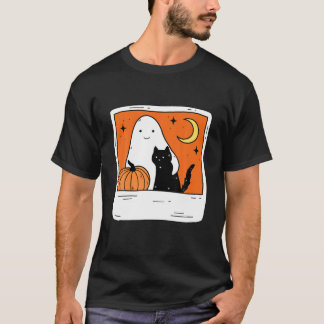 Oktober für immer mit sonnigen Kürbis und schwarze T-Shirt