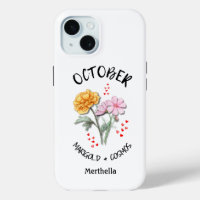 OKTOBER Geburtsmonat Blume Individuelle Name Chris