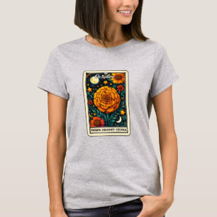 Oktober Geburtsmonat Blume Marigold T-Shirt