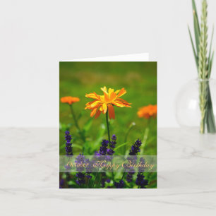 Oktober Geburtstag Atemberaubend Orange Marigolds Karte