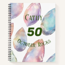 Oktober Geburtstag oder Individuelle Name zum Jahr Notizbuch