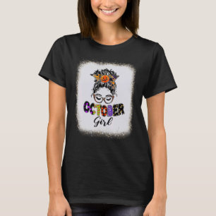 Oktober Girl Boy Girl Party Beängstigender Horror T-Shirt