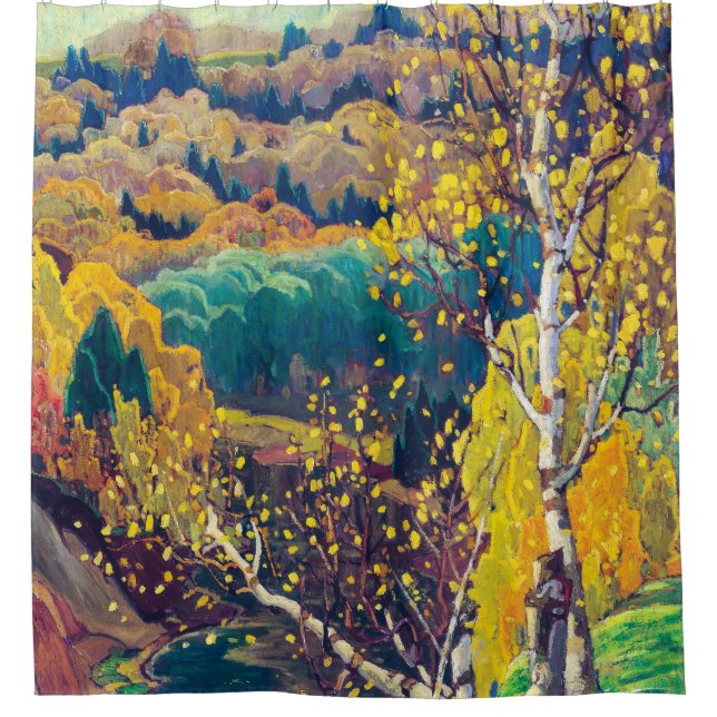Oktober Gold | Franklin Carmichael | Duschvorhang (Vorderseite)