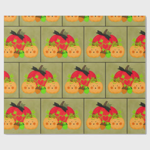 Oktober Halloween Brautparty Wrapping Paper Geschenkpapier