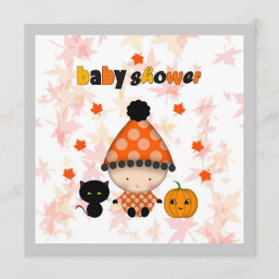 Oktober Halloween Herbst Baby Shower Einladung