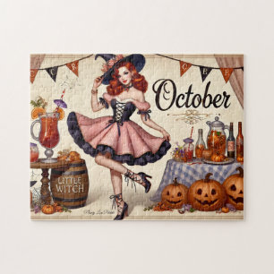 Oktober Hexen Pin-Up Delight