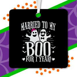 Oktober Hochzeitsfeier 1. Jahrestag Ornament Aus Metall