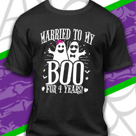 Oktober Hochzeitstag Jubiläum 4. Jubiläum T-Shirt