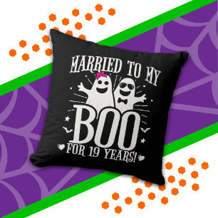 Oktober Hochzeitstag Lustiger 19. Hochzeitstag Kissen