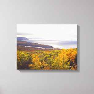 OKTOBER IM SLEEPING BEAR DUNES NATIONALPARK LEINWANDDRUCK