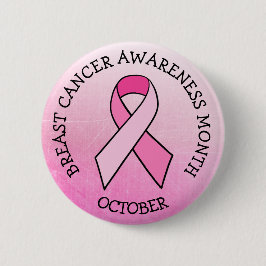Oktober ist Brustkrebs-Aufklärungsmonat Button