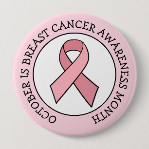 Oktober ist Brustkrebs-Aufklärungsmonat Button