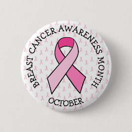 Oktober ist Brustkrebs-Aufklärungsmonat Button