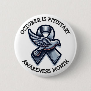 Oktober ist der Monat der Pituitären Bewusstseinsb Button
