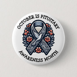 Oktober ist der Monat der Pituitären Bewusstseinsb Button