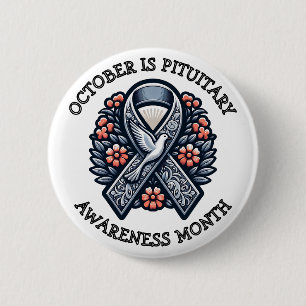 Oktober ist der Monat der Pituitären Bewusstseinsb Button