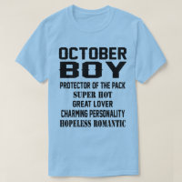 Oktober-Jungen-Geburtstags-Geschenk lustiges Mems