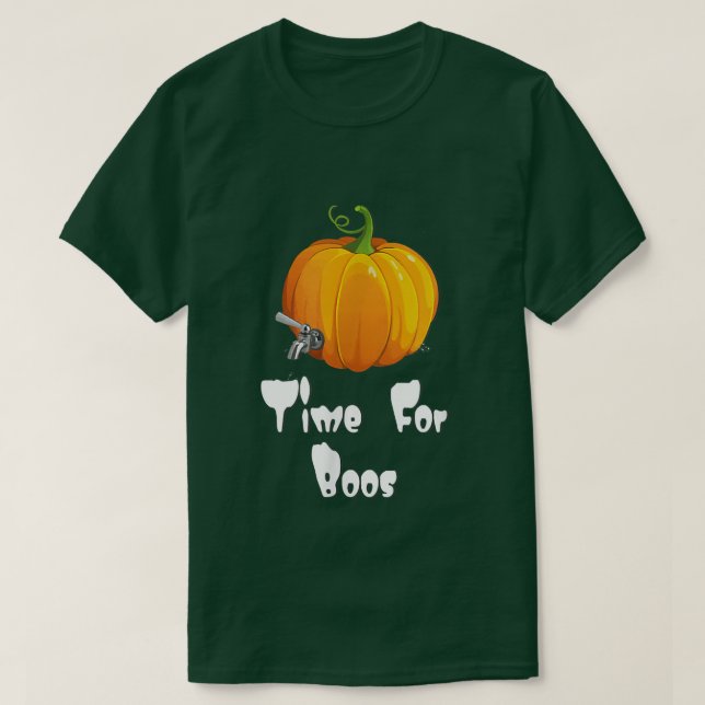 Oktober Kürbisbrauzeit für Boos T-Shirt (Design vorne)