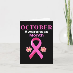 Oktober Monat Brustkrebs Kostümmont Karte