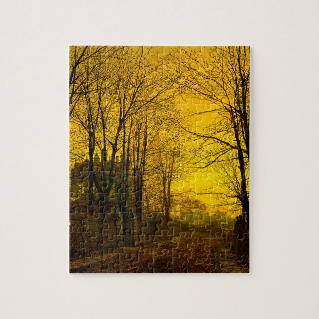 Oktober Nachglow John Atkinson Grimshaw (Vertikal)