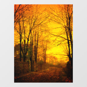 Oktober Nachglow John Atkinson Grimshaw Fensteraufkleber