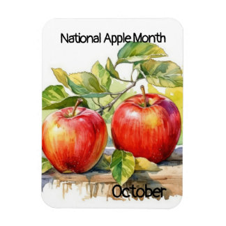 Oktober National Apple Monat Magnet