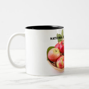 Oktober National Apple Monat Zweifarbige Tasse