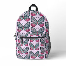 Oktober Pink Glasswing Butterfly Design