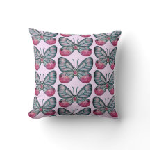 Oktober Pink Glasswing Butterfly Design