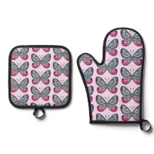 Oktober Pink Glasswing Butterfly Design
