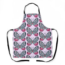 Oktober Pink Glasswing Butterfly Design