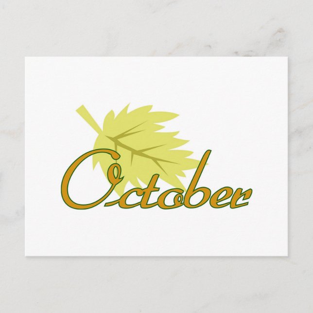Oktober Postkarte (Vorderseite)