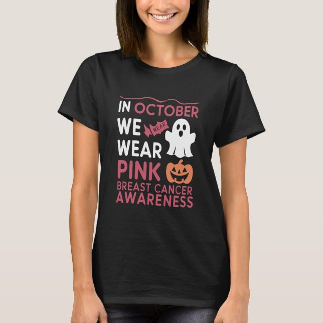 Oktober T-Shirt des rosa Brustkrebs (Vorderseite)