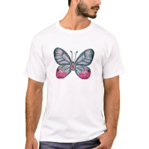 Oktober Tourmaline Glasswing Butterfly Design