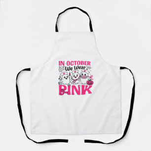 Oktober tragen wir das Bewusstsein für rosa Brustk Schürze