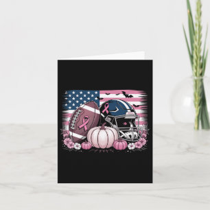 Oktober tragen wir Pink Footll Breast Cancer Aware Karte