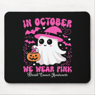 Oktober tragen wir Pink Ghost Hexe Brustkrebs Awa Mousepad