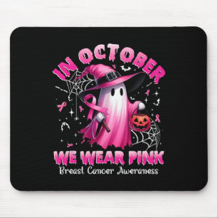 Oktober tragen wir Pink Ghost Hexe Brustkrebs Awa Mousepad