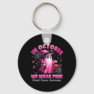 Oktober tragen wir Pink Ghost Hexe Brustkrebs Awa Schlüsselanhänger
